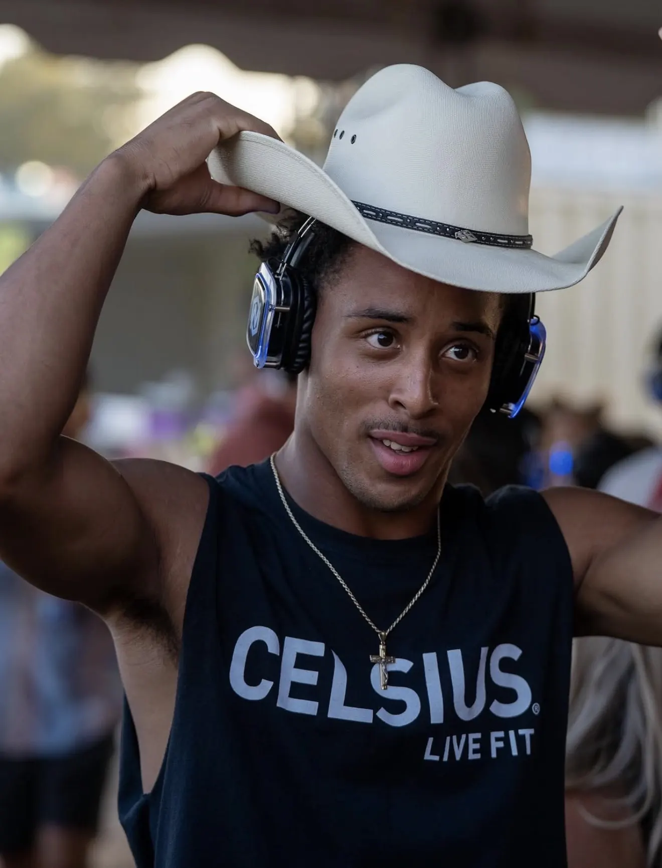 Celsius silent disco fan as part of festival brand activation management